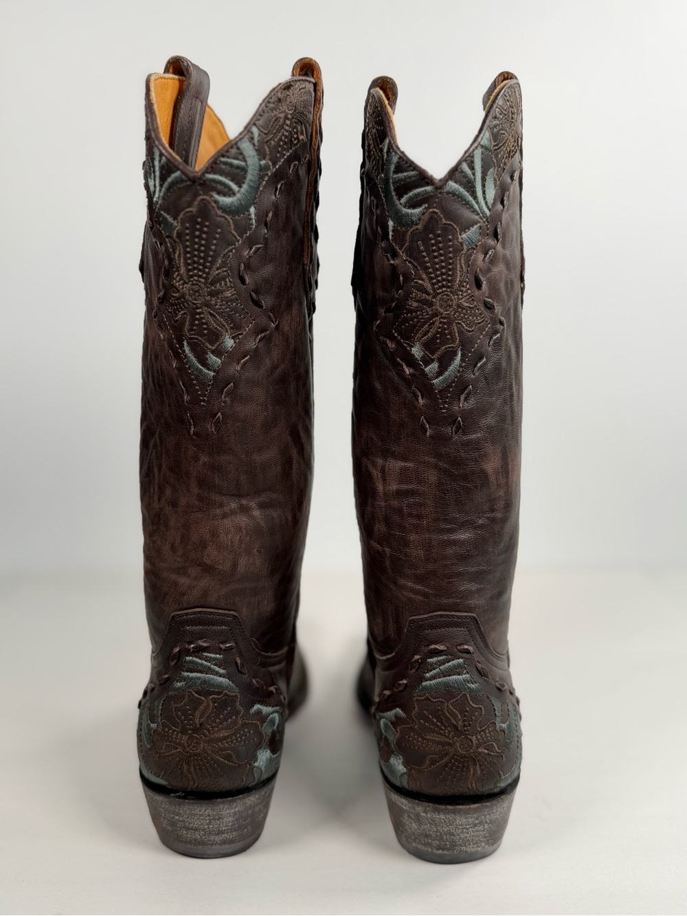 Old Gringo Women's Erin Cowgirl Boots Size 7.5 B Floral Brown Leather Rodeo - Picture 10 of 16